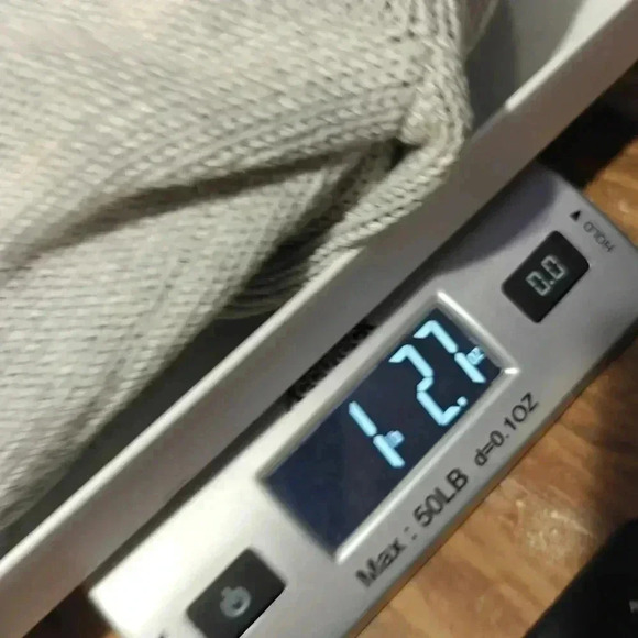 Common Threads NWOT Full Zip Large Sweater Heavy Thick Knitted Heather Gray - Picture 7 of 7